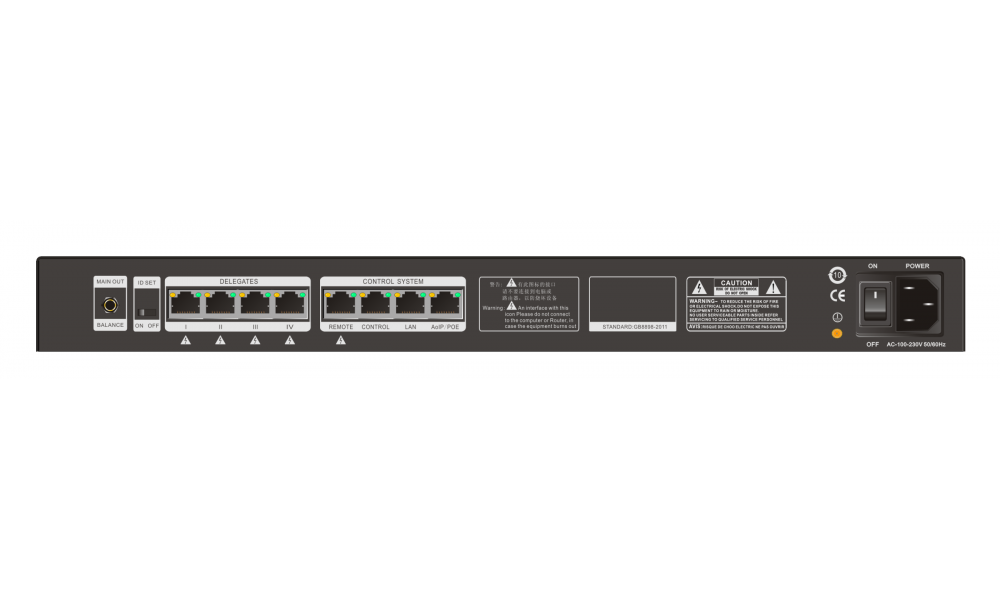DF-S9000MS 麥聯網(MIC-IoT)會議系統主機